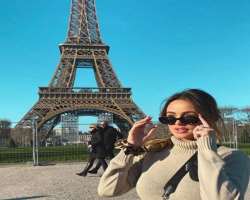 She is a travel enthusiast and visited Paris, France in January 2020.
